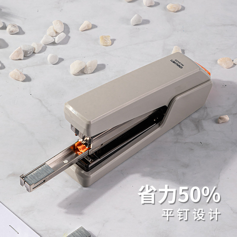 25개 이상 주문 시 무료 배송 DELI 0433 노동 절약형 스테이플러 오피스 팝업 플랫 네일 스테이플러 NO. 12 스테이플러
