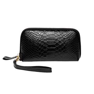 真皮钱包女长款2025新款气质手拿包鳄鱼纹头层牛皮手机拉链包手包