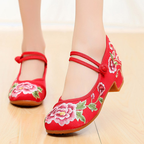 复古鞋高跟鞋新娘鞋旗袍鞋子