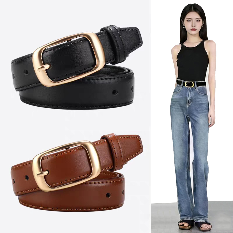 皮带男女年轻人针扣ins风韩版时尚裤腰带学生裤带青年男腰带潮流