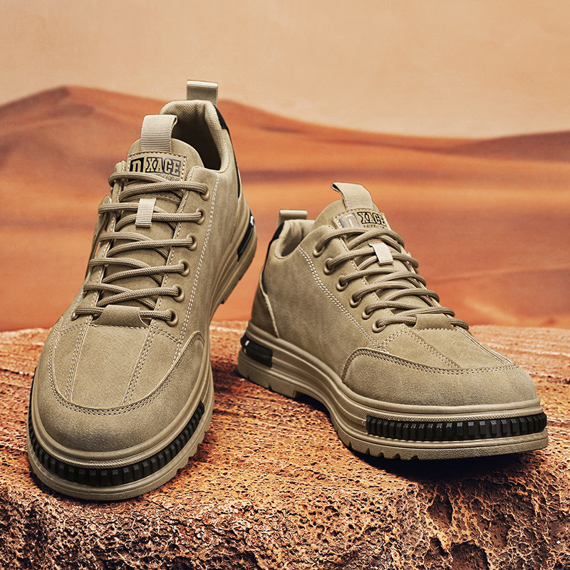 건설현장에서 오랫동안 지치지 않고 일하는 남성들을 위한 노동보호화 방수 미끄럼방지 내마모성 마틴부츠 경량 작업화