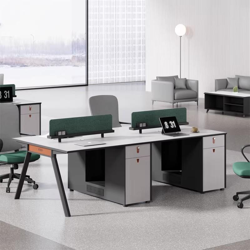 职员办公家具办公桌椅组合简约现代员工卡位办公桌屏风工位电脑桌