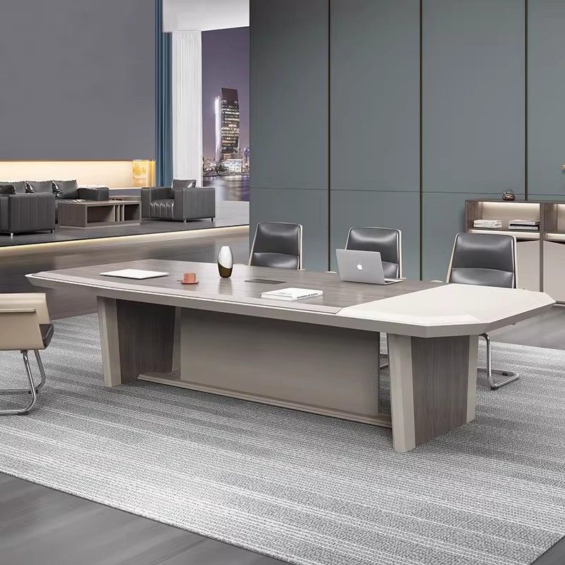 简约现代会议桌长桌加厚加长会议室会客接待办公桌学习培训桌子