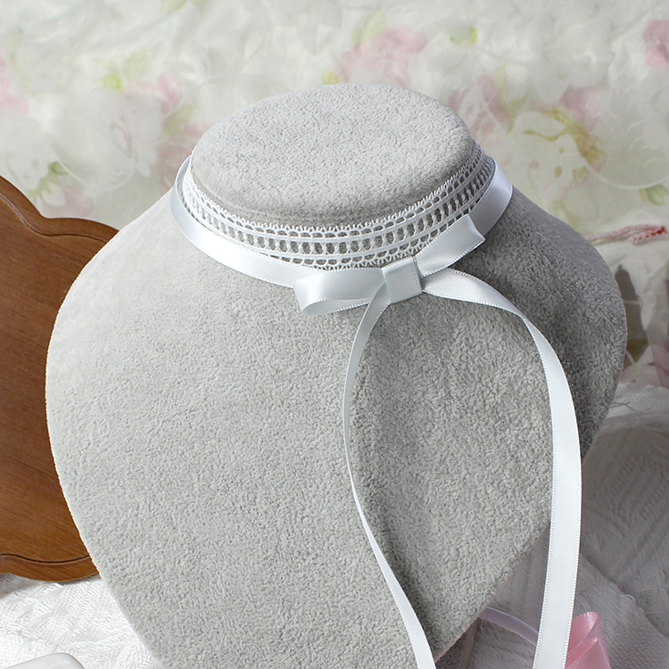 蓝白睫毛蕾丝双层叠戴项链颈饰锁骨链日系甜美可爱软妹饰品choker