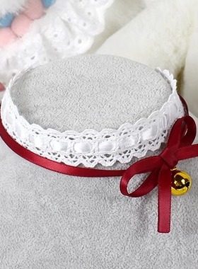 圣诞结&铃铛锁骨链项链金酒红氛围感少女choker双层可爱秋冬百搭