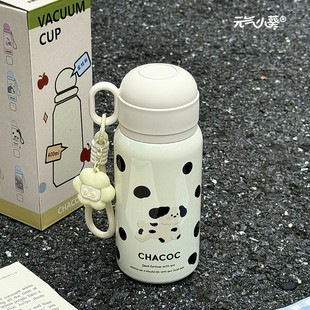 学生可爱大容量保温杯女生高颜值2025新款316不锈钢水杯带吸管