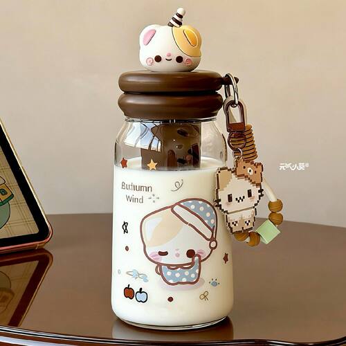 可爱小猫水杯大容量tritan杯子