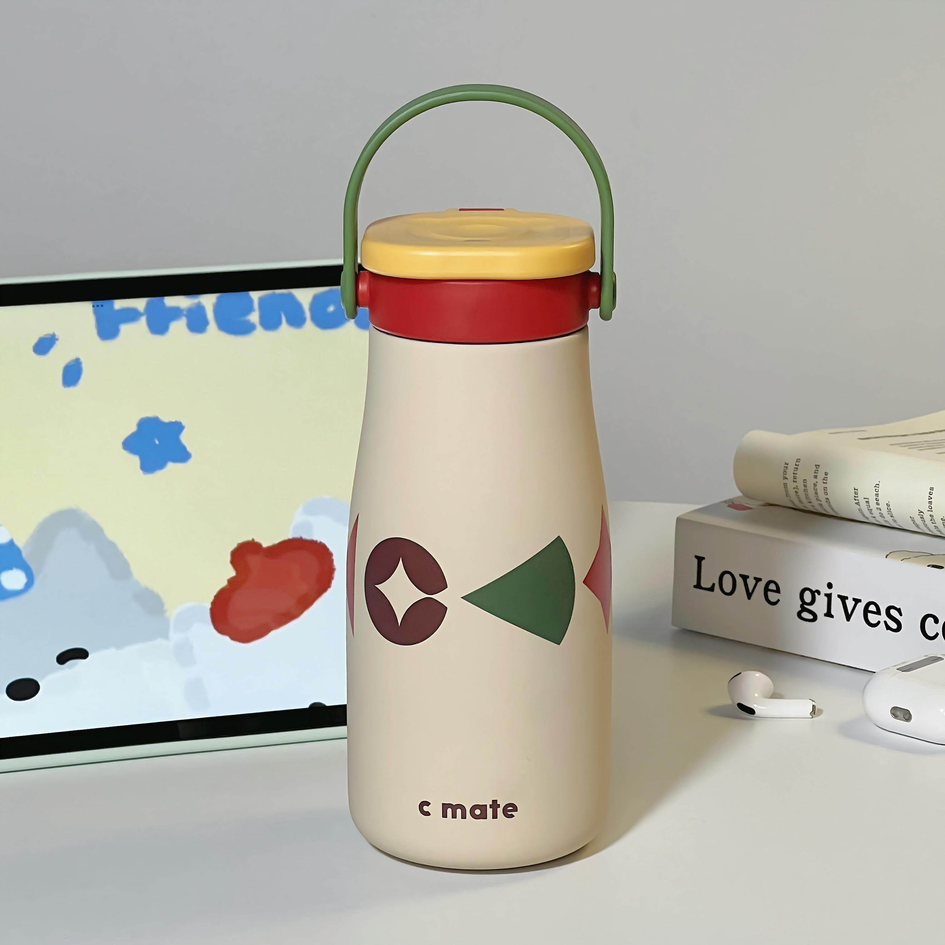 可爱大容量保温杯陶瓷内胆杯子