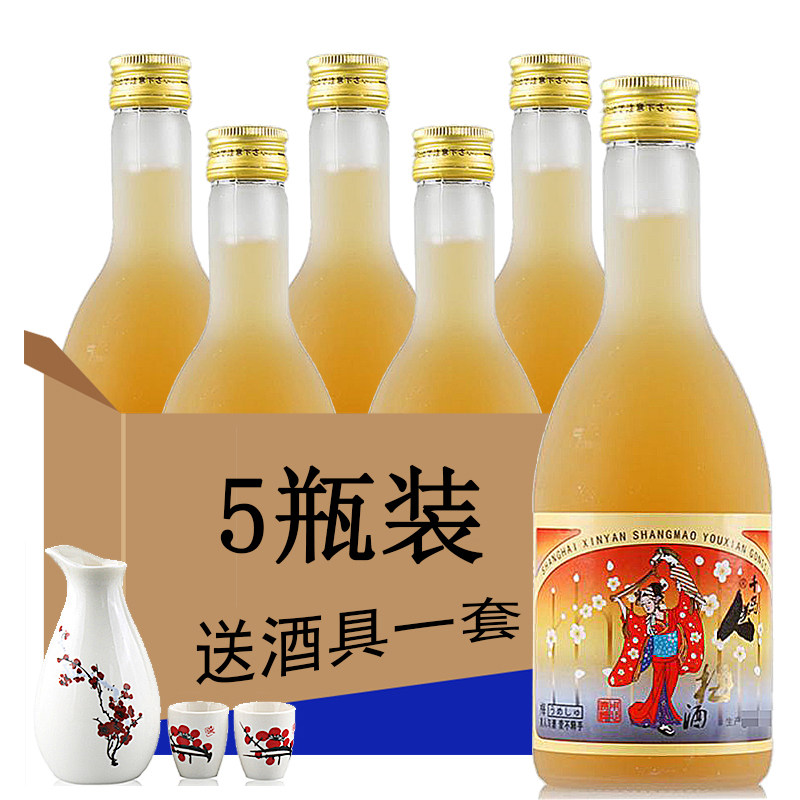 千岛美人梅酒日式梅酒女生酒360ml*5瓶 送酒具 青梅梅子酒露酒,酒类,梅酒,淘宝优惠券,粉丝福利购,淘宝优惠卷