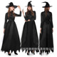 万圣节新款 黑纱女巫装 气质女巫黑夜幽灵游戏服cosplay演出巫婆服