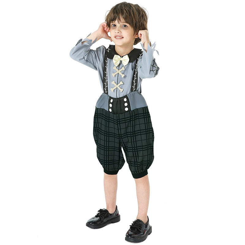 顽皮鬼蛛蛛妖万圣节吊带裤演出服