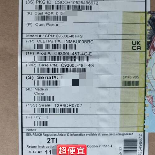 可维修C9300L-48T-4G-E行货议价