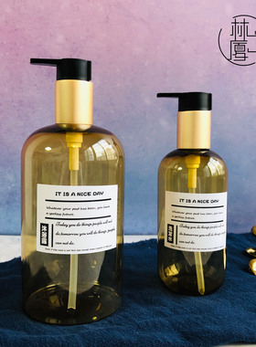 按压式空瓶乳液瓶塑料瓶子沐浴露洗手液洗发水瓶子酒店浴室分装瓶