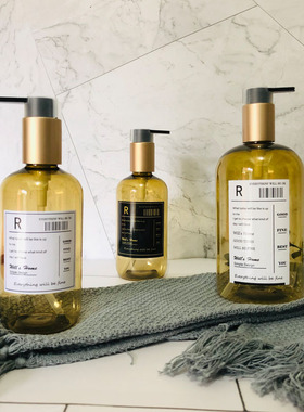 ins北欧风分装空瓶子洗发水沐浴露洗手液瓶子洗浴瓶软装样板间瓶