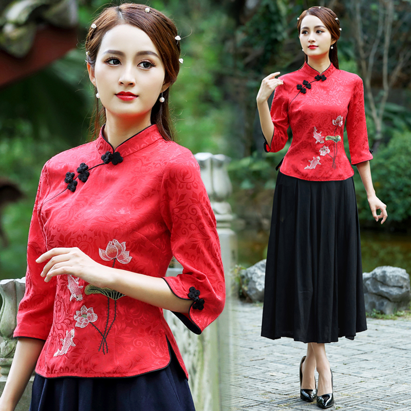 新款敬酒服外嫁女回娘家旗袍上衣