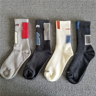 国潮袜子显示屏c2h4潮流运动棉嘻哈滑板高街头男士束腿裤走秀工装