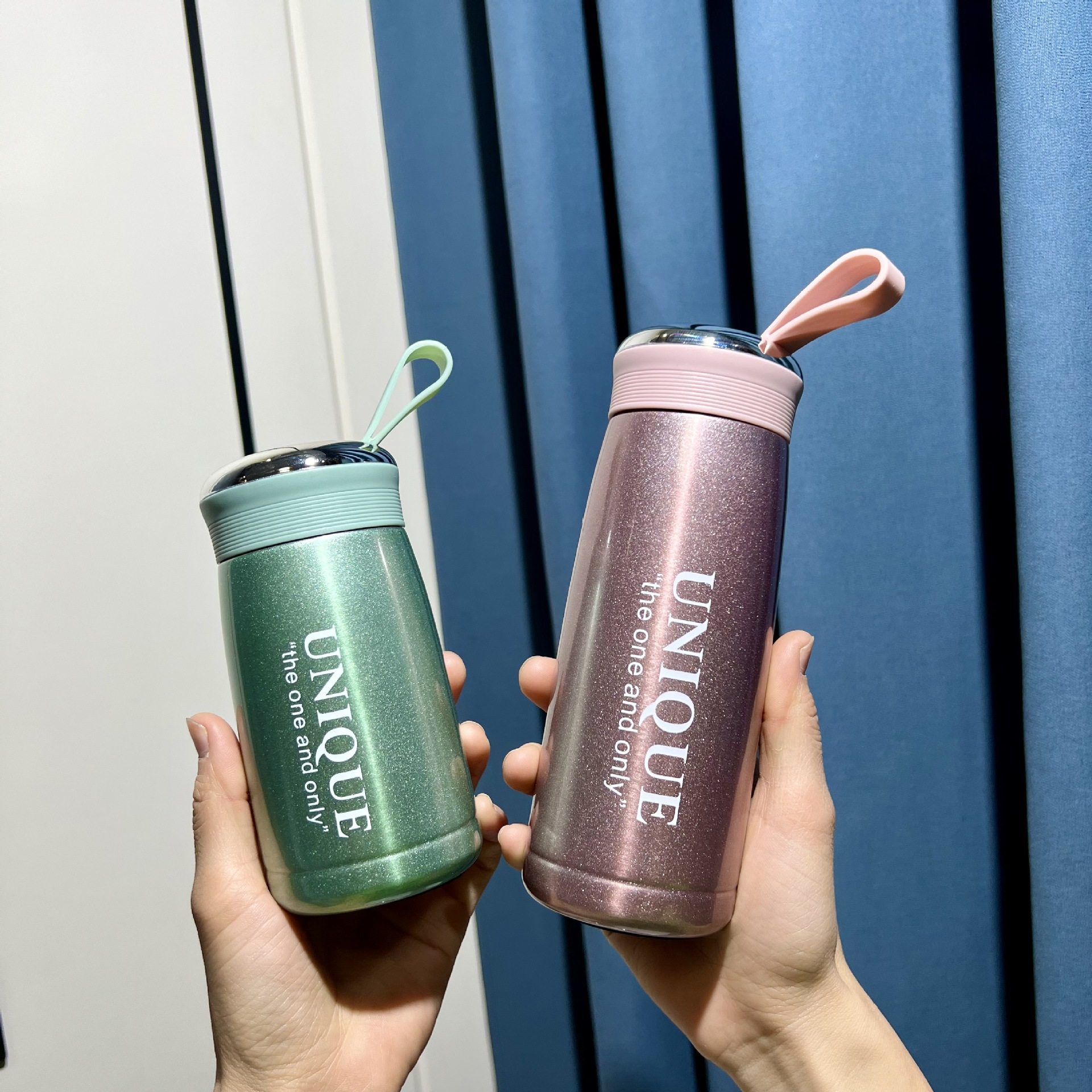 250毫升保温杯小巧手提简约不锈钢带茶隔学生 水杯礼品杯真空