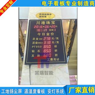 金价油价电子看板年月日时钟显示屏银行汇率菜价遥控器输入屏包邮