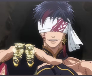 终末的女武神 始皇帝蒙眼带可视嬴政眼罩cos嬴政蒙眼带