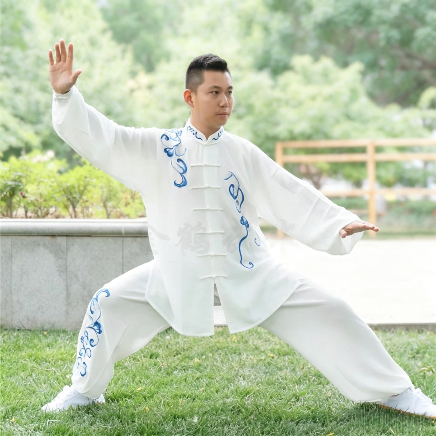 金鹤武术新款棉加丝男女款太极服