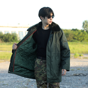 军大衣男款中长款新款冬季防寒服冷库工作服东北棉服加厚棉袄