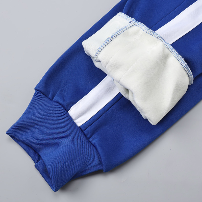 宝蓝色校服裤子加绒加厚