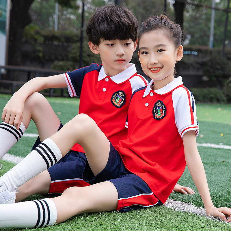 小学生校服夏季套装2021新款夏装幼儿园园服亲子活动儿童老师班服