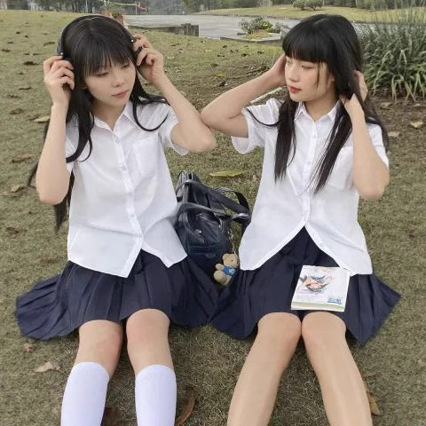 jk制服基础款衬衫女学院风夏季短袖校服中学生日系jk衬衫学生装
