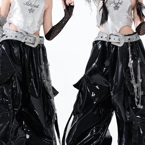 女童爵士舞服装潮酷时髦女孩jazz少儿童演出服走秀女团街舞潮服