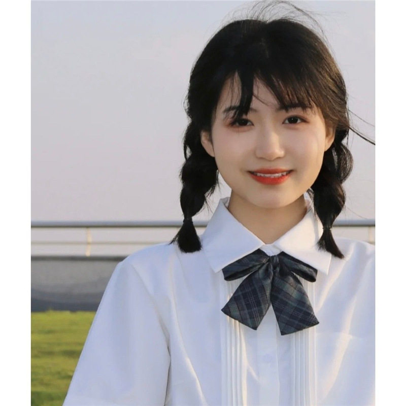 夏季jk制服白衬衫女学生泰式校服短袖小众宽松日系校供百搭上衣