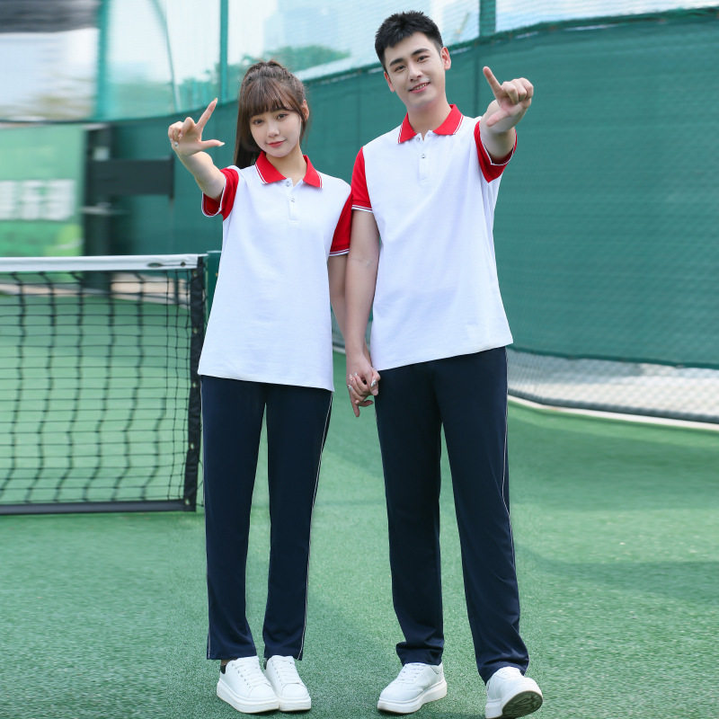 运动会校服2024学院风班服初中生韩版短袖套装潮初中生校服