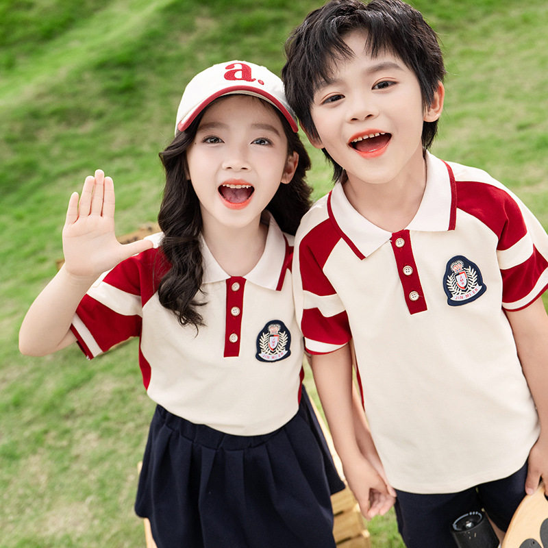 2024新款夏季小学生校服幼儿园园服男女童运动套装老师套