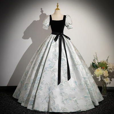 晚礼服裙生日气质宴会主持声乐艺考成人礼蓬蓬裙毕业季演出高级