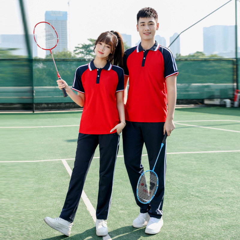 夏季新款班服套装韩版学院风POLO衫短袖T恤初中高中生运动会校服