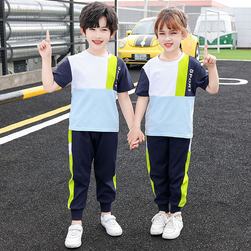 新款幼儿园园服夏装学院风班服小学生英伦风儿童校服套装