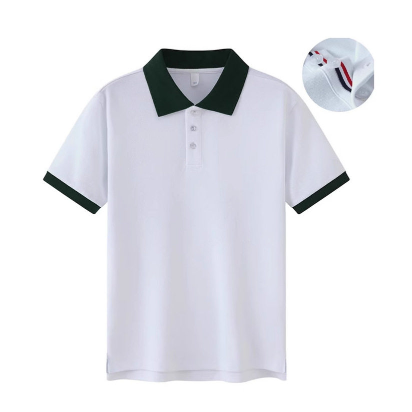砍柴娃POLO衫短袖翻领短袖休闲撞色短袖夏季透气舒适短袖校服