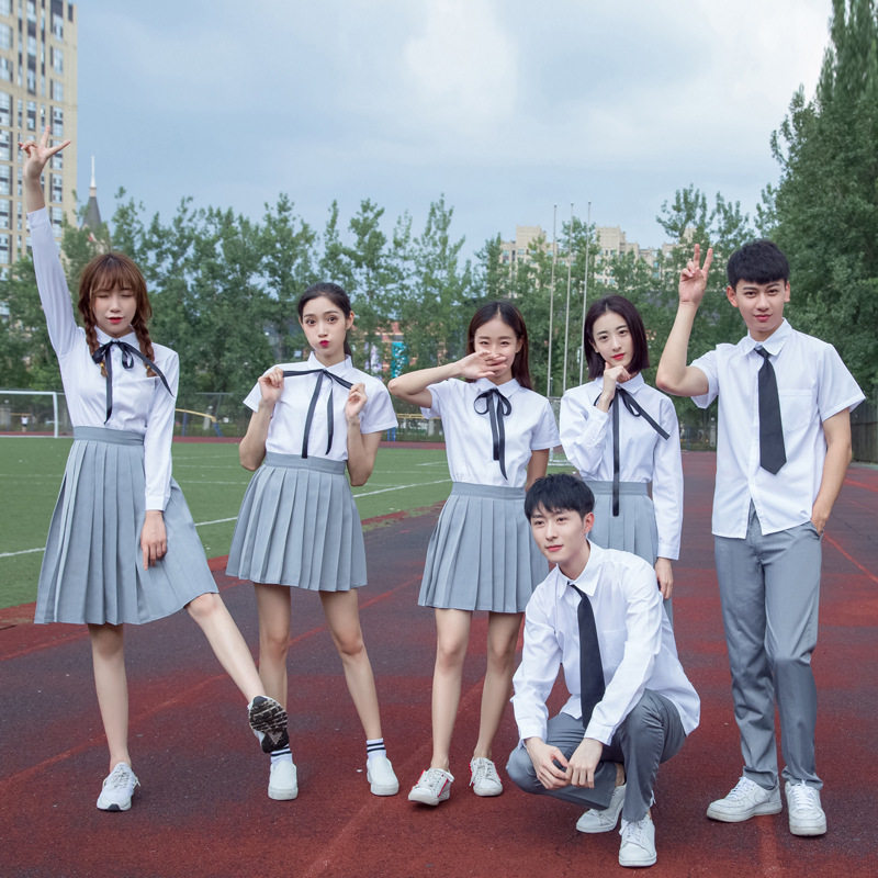 韩版学院风秋季学生校服班服套装初高中毕业校园风学生装女生裙子