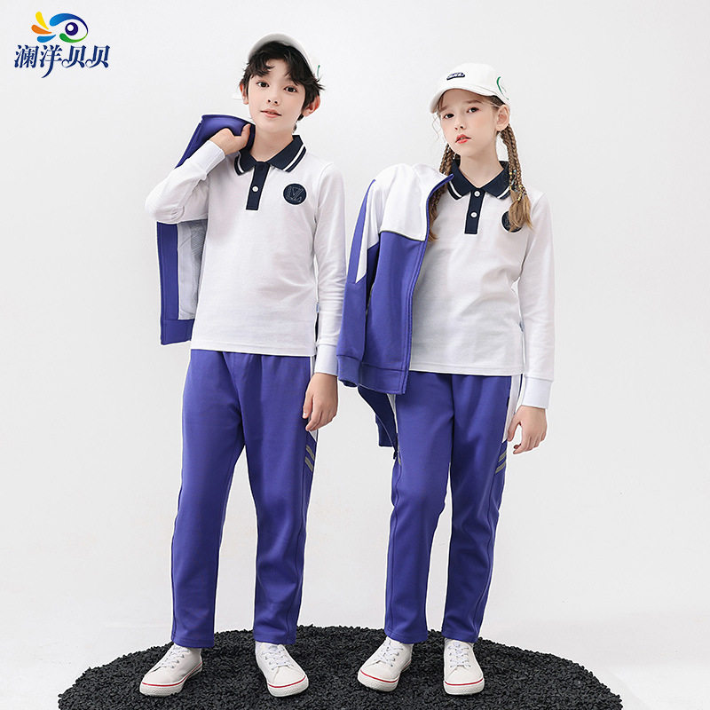 澜洋贝贝小学生初中校服秋装高中班服幼儿园服春秋运动套装潮批发