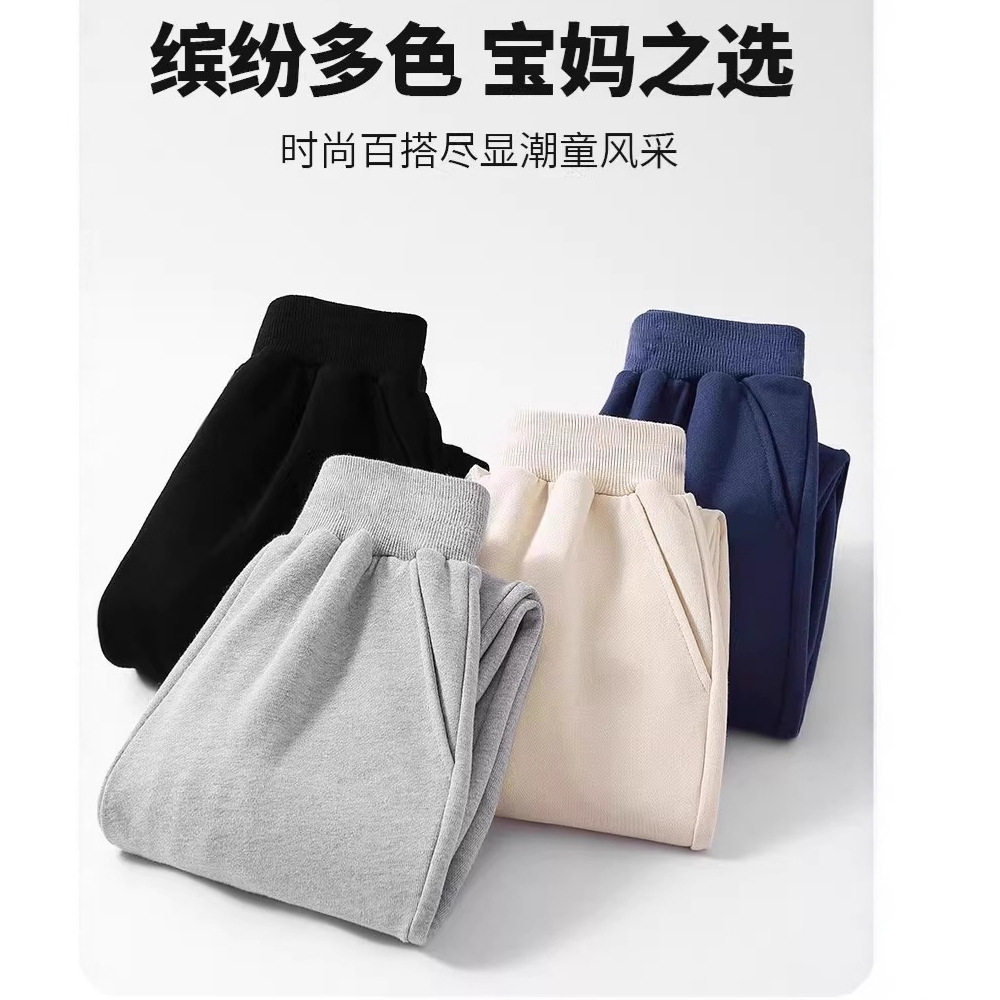 男女童运动裤春秋款儿童长裤子幼儿园小学生校服裤藏青蓝色黑灰色