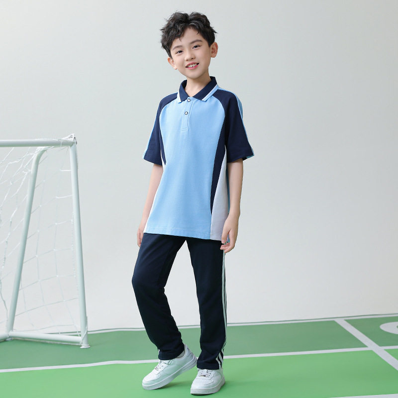 夏季小学生校服高中初中班服幼儿园服短袖长裤运动会服装两件套装
