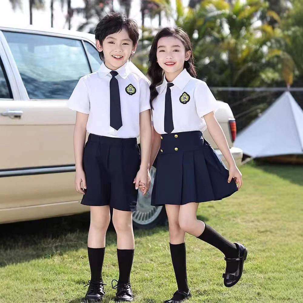 幼儿园毕业季典礼服装夏天园服拍照衣服小学生校服英伦儿童大班服