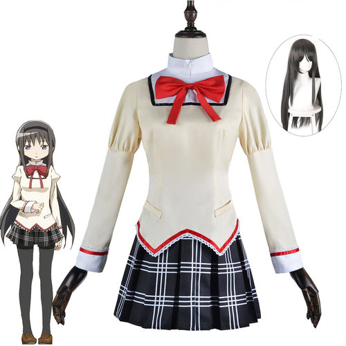 魔法少女cos校服鹿目圆香晓美焰佐仓杏子cospaly中学学院制服套装