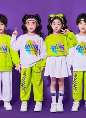 儿童啦啦队演出服小学生运动会服装幼儿园合唱服舞蹈元旦表演服装