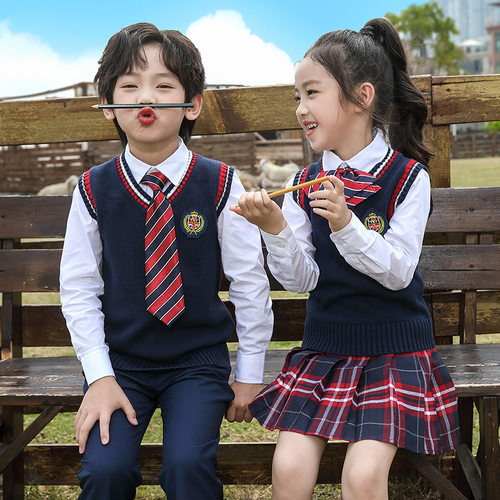 幼儿园园服春秋装学院风儿童春季运动会校服套装小学生班服三件套