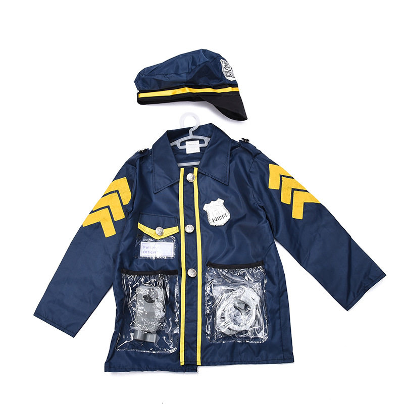 万圣节儿童道具服警察服节日演出服装过家家游戏道具服0952警察服