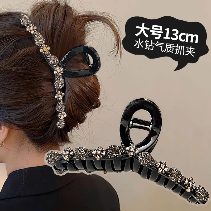 高级感发夹大号抓夹女后脑勺发卡网红夹子2023新款高端鲨鱼夹