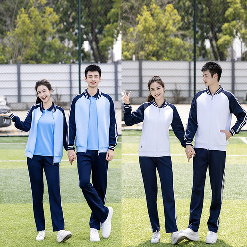 初中生班服套装春季新款学院风棒球服小学高中生运动会校服两件套
