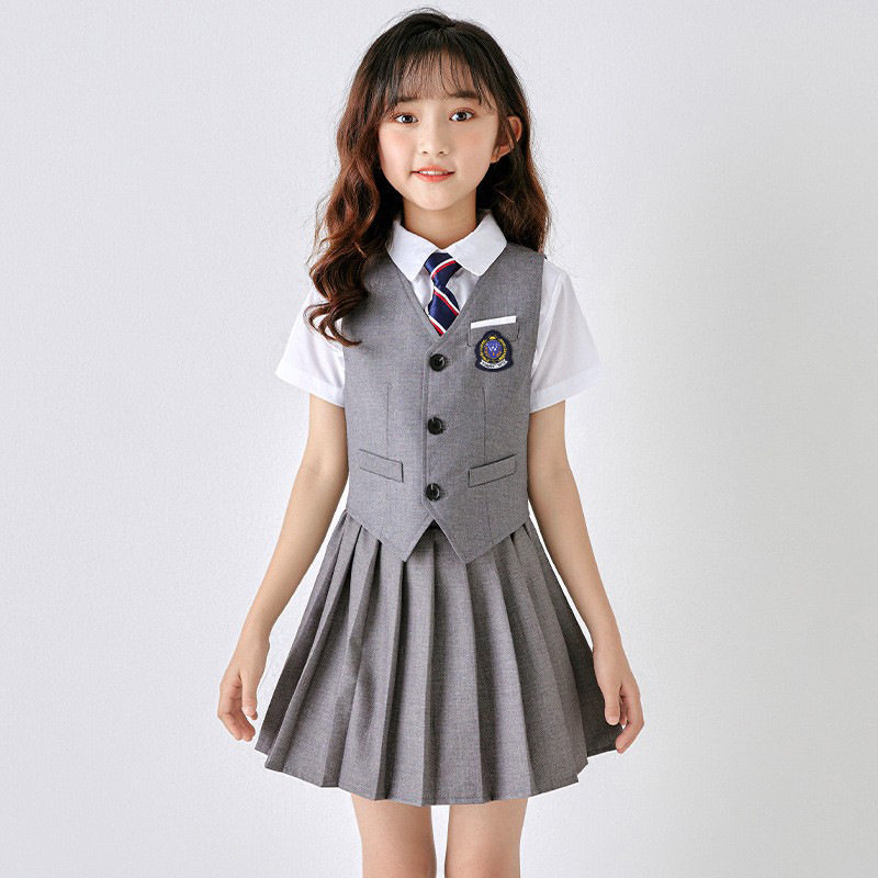 小学生校服套装英伦风夏款幼儿园园服儿童毕业服班服毕业演出服