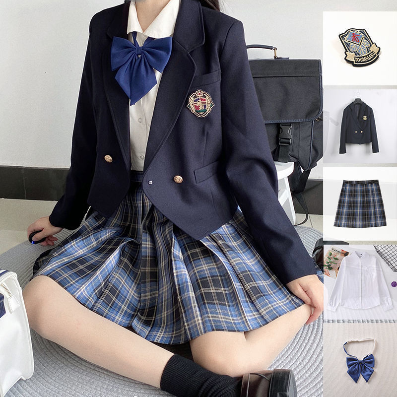 JK格裙正版西装制服套装全套秋冬季初高中女学生学院风校服款