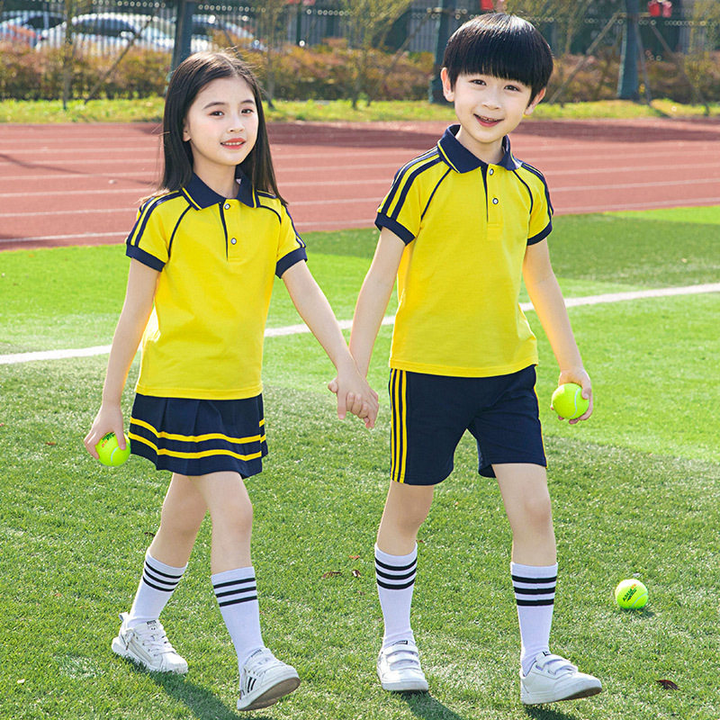 小学生校服夏装短袖幼儿园园服学院风儿童运动会男女童老师装班服